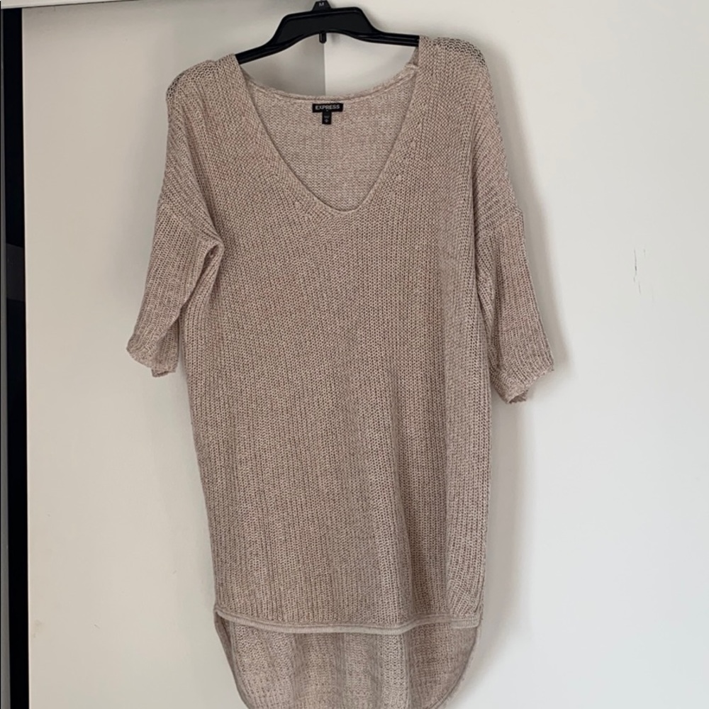Express oversized 3/4 sleeve sweater